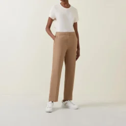 Sale Slim-Leg Slack Trousers Women Trousers & Shorts