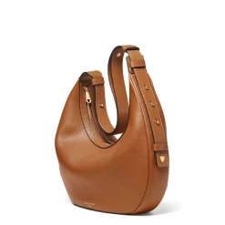 Sale Slouchy Crescent Pebbled Leather Shoulder Bag Women Shoulder Bags