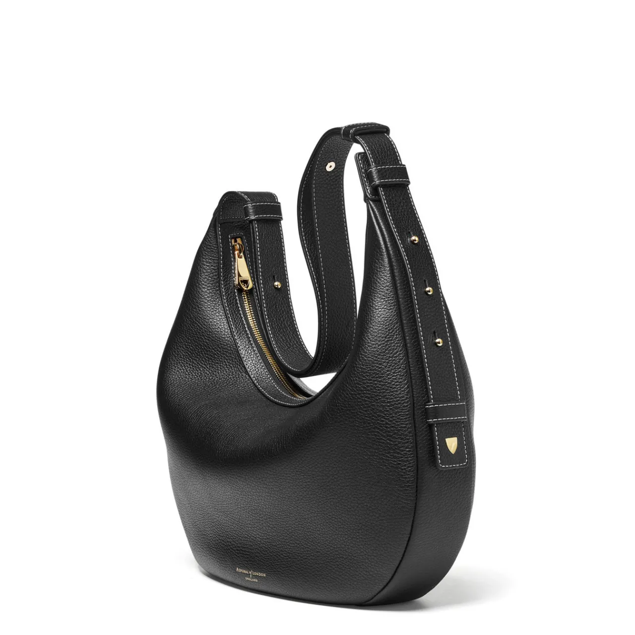 Sale Slouchy Crescent Pebbled Leather Shoulder Bag Women Shoulder Bags