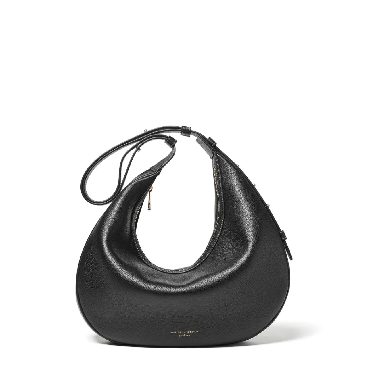 Sale Slouchy Crescent Pebbled Leather Shoulder Bag Women Shoulder Bags