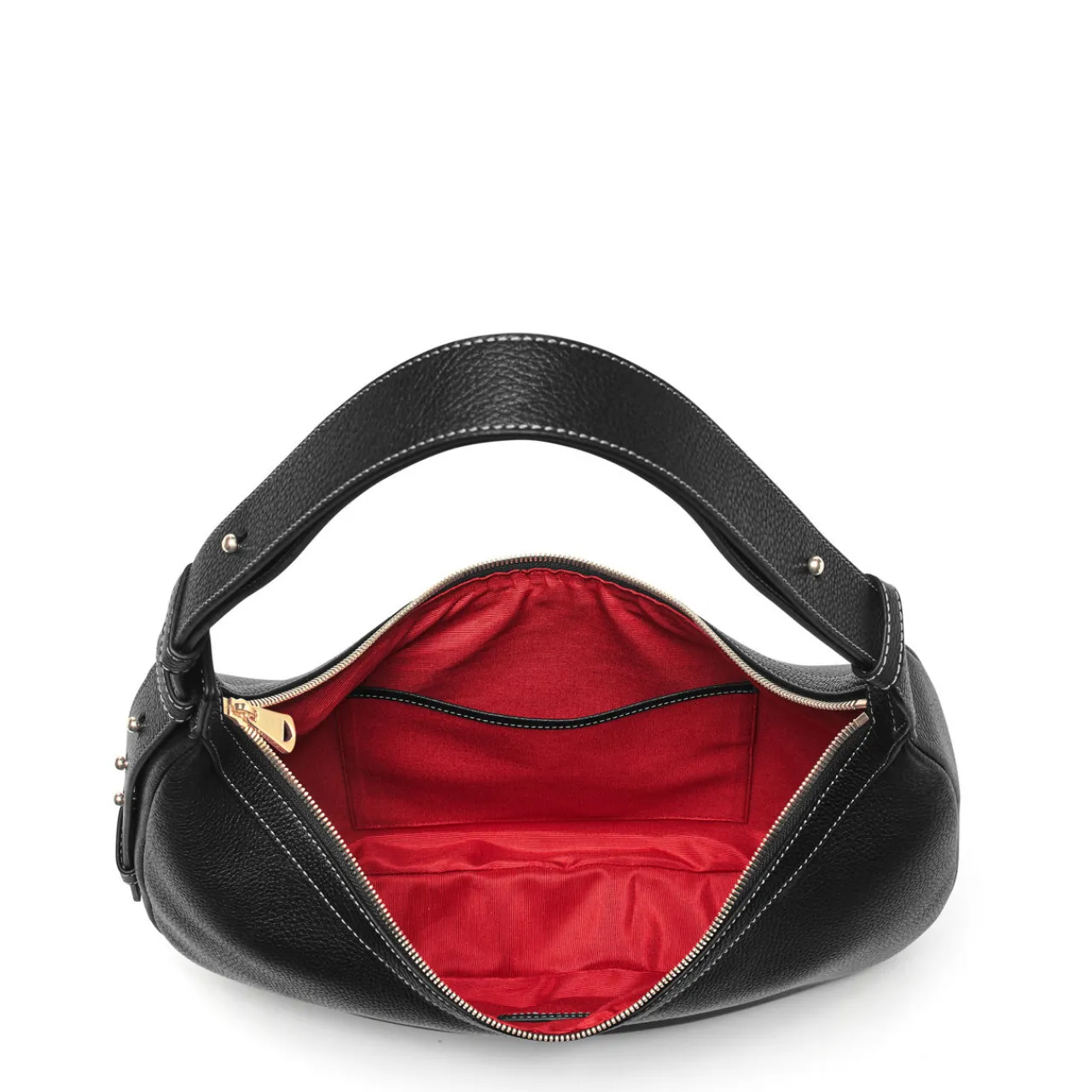 Sale Slouchy Crescent Pebbled Leather Shoulder Bag Women Shoulder Bags