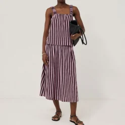 Sale Slub Stripe Skirt Women Skirts