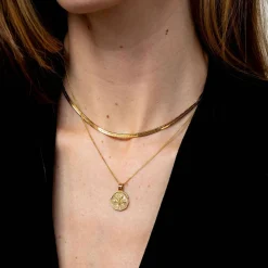 New Snake 18k Gold-Plated Chain Necklace Women Necklaces
