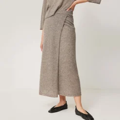 Discount Soft Gauzy Knit Skirt Women Skirts