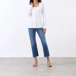 Clearance Soft-Tech Good Legs Cropped Mini Boot Jeans Women Denim
