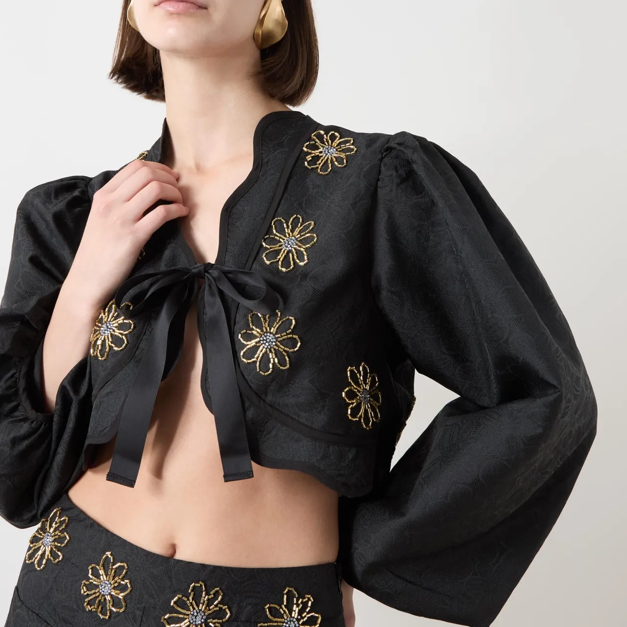 Outlet Sol De Noche Beaded Jacket Women Coats & Jackets