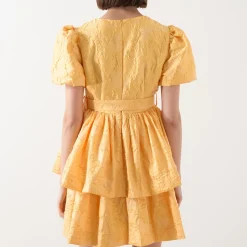 Best Sol Floral Jacquard Mini Dress Women Dresses|Occasion Dressing