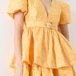 Best Sol Floral Jacquard Mini Dress Women Dresses|Occasion Dressing