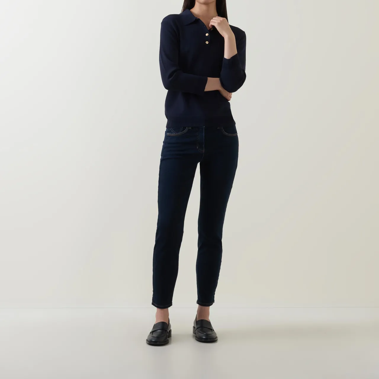 Sale Sol Mid-Rise Slim Leg Jeans Women Denim