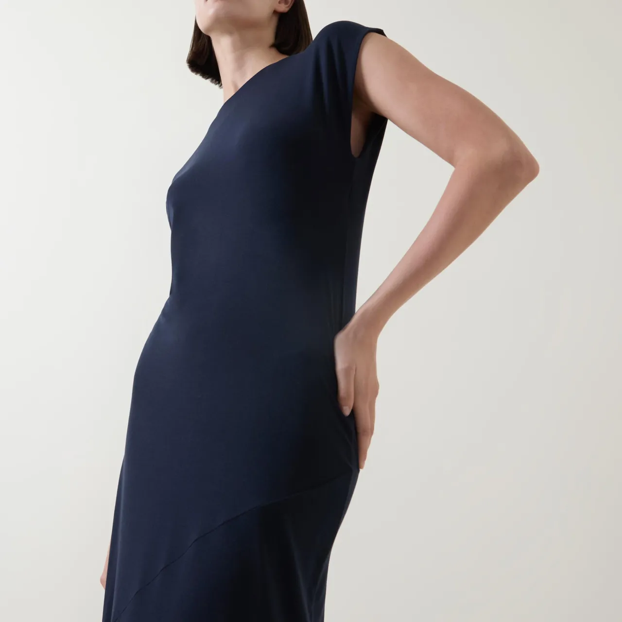 New Solid Jersey Dress Women Dresses
