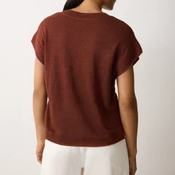 Clearance Solid Linen T-Shirt Women Tops
