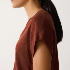 Clearance Solid Linen T-Shirt Women Tops