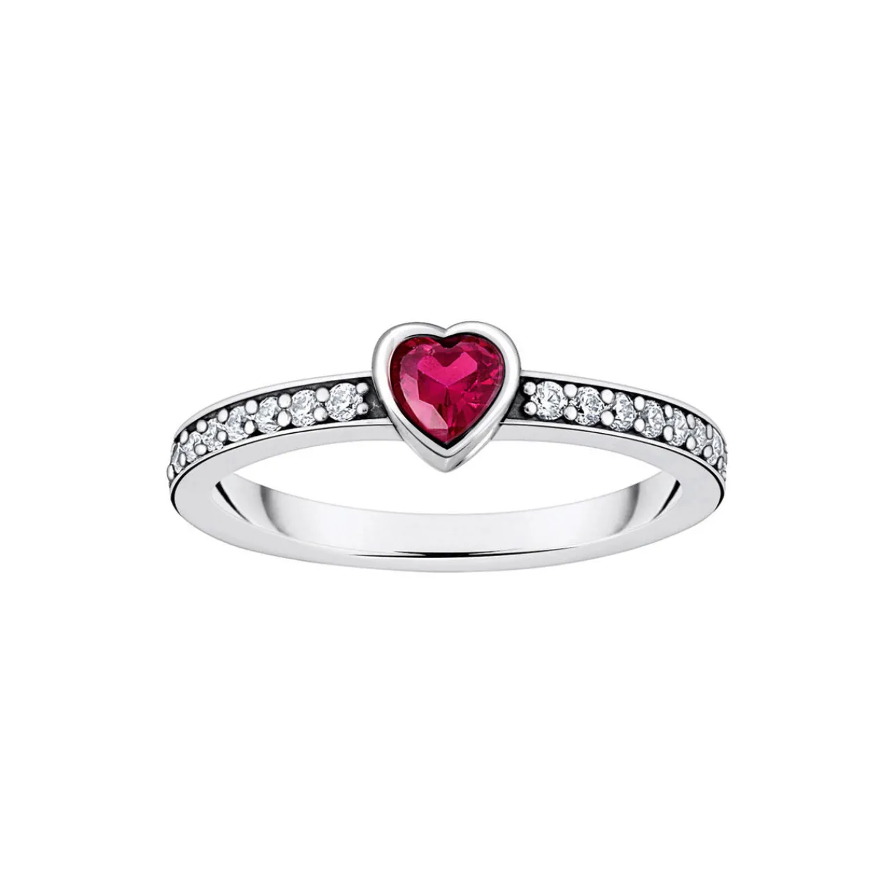 Discount Solitaire Ring With Heart Stone Women Rings
