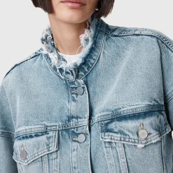 Discount Sonny Oversized Cropped Denim Jacket Women Coats & Jackets