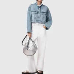 Discount Sonny Oversized Cropped Denim Jacket Women Coats & Jackets