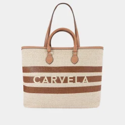 Clearance Sorrento Striped Shopper Tote Bag Women Tote Bags