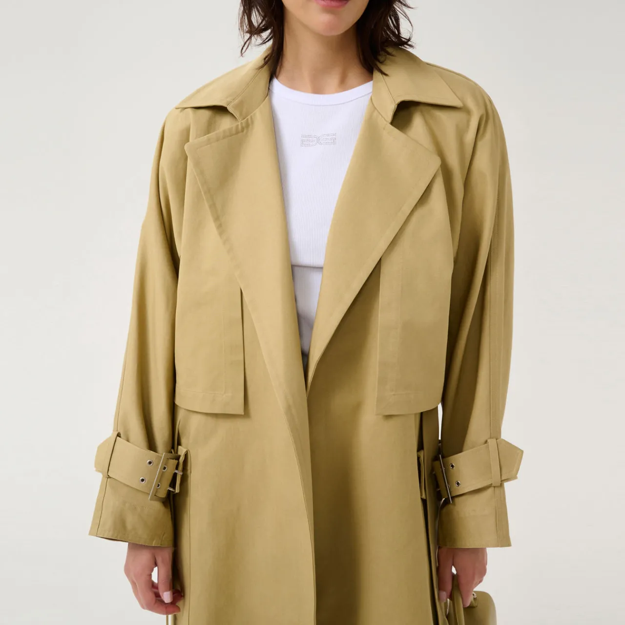 Hot Souri Convertible Trench Coat Women Coats & Jackets