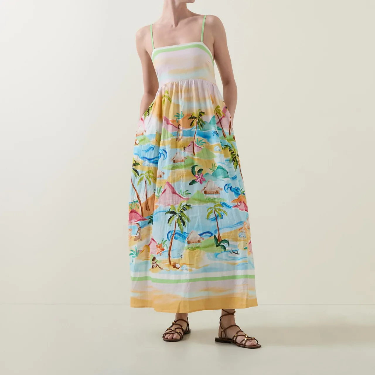 Hot South Pacific Printed Dress Women Swimwear & Beachwear