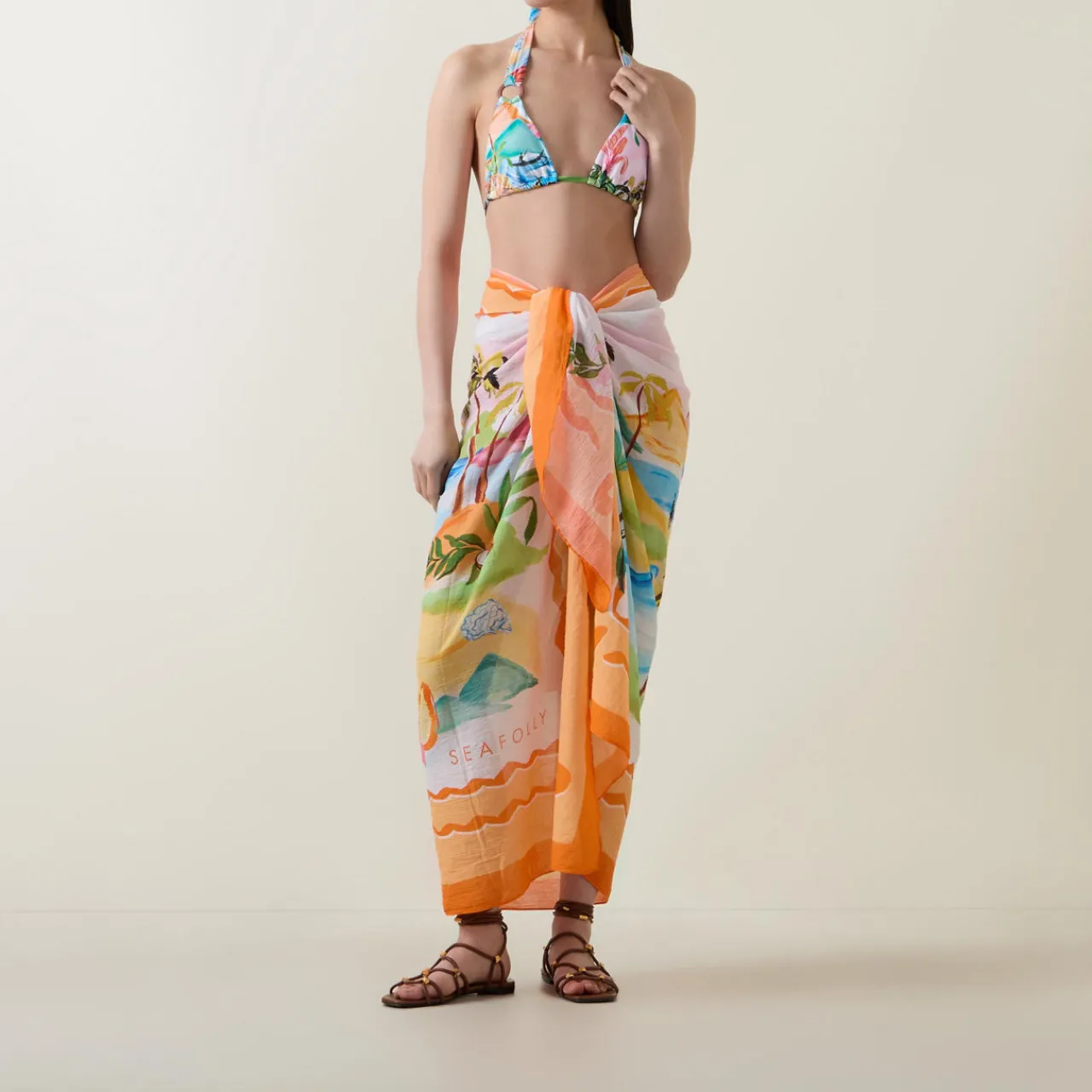 Best South Pacific Slide Triangle Bikini Top Women Swimwear & Beachwear