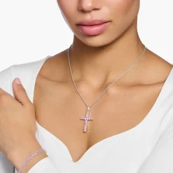 Hot Sparkling Cross Shaped Charm Pendant Women Charms