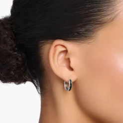 Best Sparkling Pavé Hoop Earrings Women Earrings