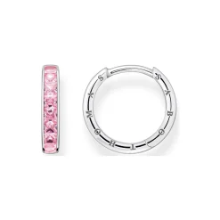 Hot Sparkling Pavé Hoop Earrings Women Earrings