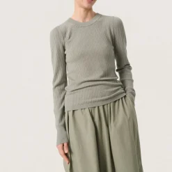 Hot Spina Rib Knit Sweater Women Sweaters & Cardigans