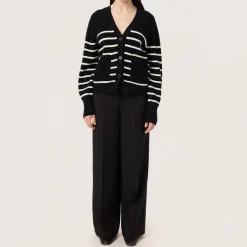 Discount Spina Striped Knit Cardigan Women Sweaters & Cardigans