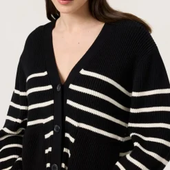 Discount Spina Striped Knit Cardigan Women Sweaters & Cardigans