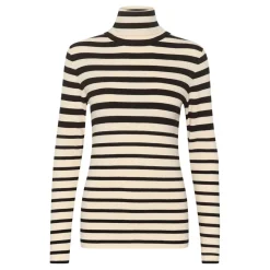 New Spina Striped Turtleneck Sweater Women Sweaters & Cardigans