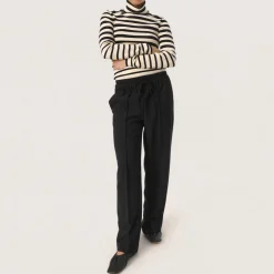 New Spina Striped Turtleneck Sweater Women Sweaters & Cardigans