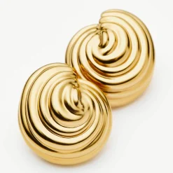 Online Spiral Dome Oversized Stud Earrings Women Earrings