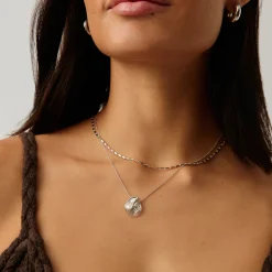 Online Spiral Mini Pendant Chain Necklace Women Necklaces