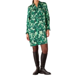 Sale Spun Bouquet Mini Shirt Dress Women Dresses