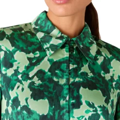Sale Spun Bouquet Mini Shirt Dress Women Dresses