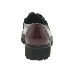Clearance Squeeze Chain-Detail Patent Loafers Women Loafers