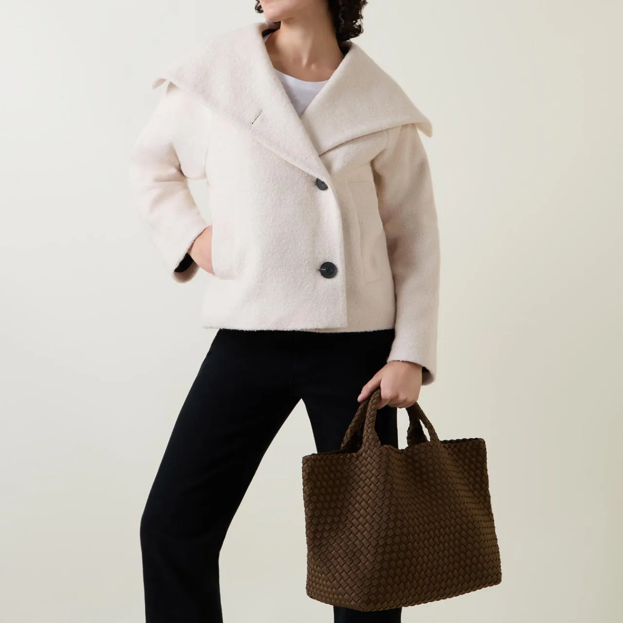 St Barths Medium Woven Tote Bag Women Top Handle Bags|Tote Bags