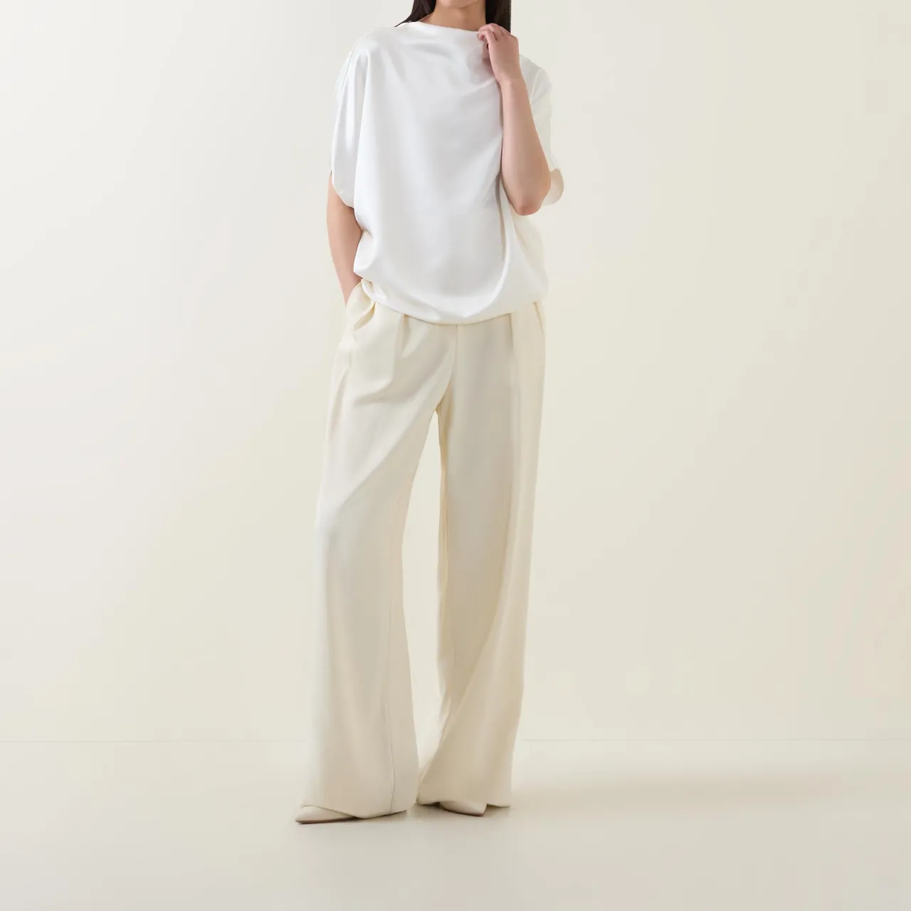 Best Stella Draped Blouse Women Tops