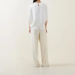 Best Stella Draped Blouse Women Tops
