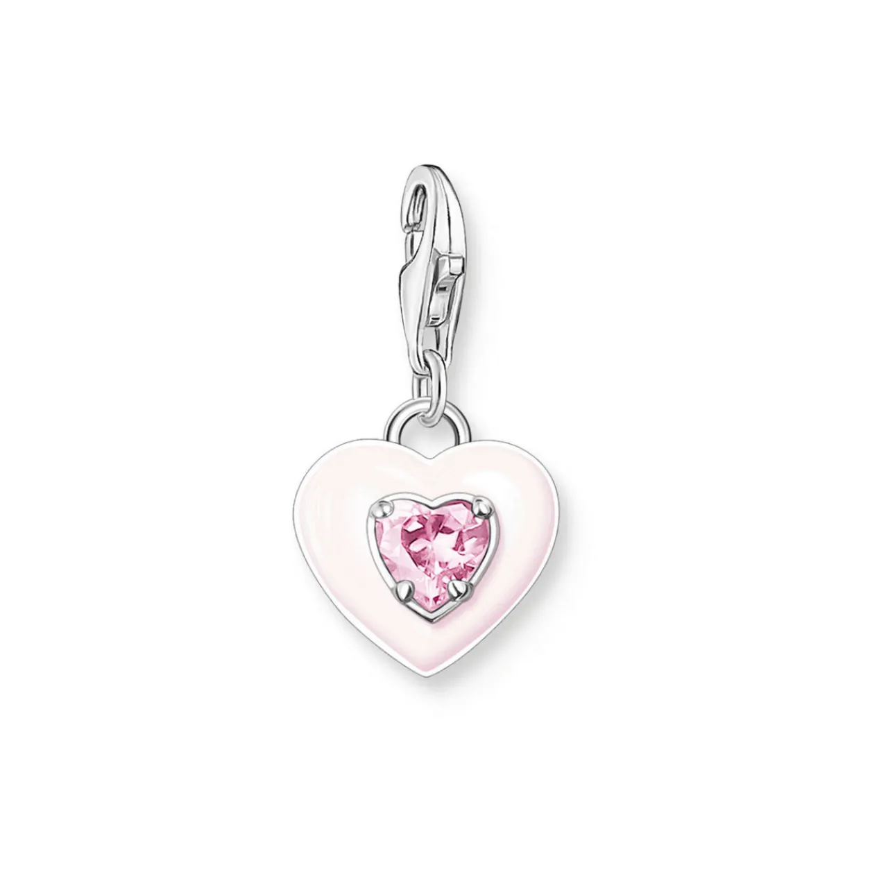 New Sterling Silver Heart Charm Pendant Women Charms