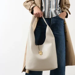 Online Stone Lock Slouchy Hobo Bag Women Shoulder Bags