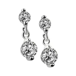 Stone Stud Drop Earrings Women Earrings