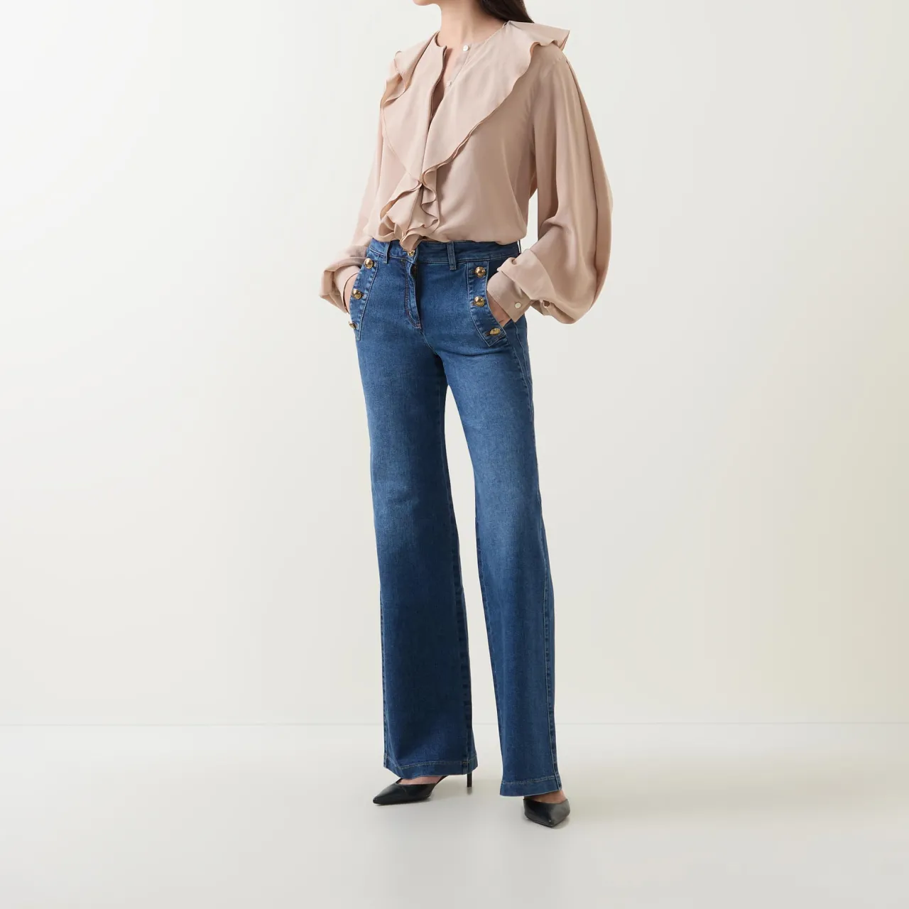 Hot Straight Leg Jeans Women Denim