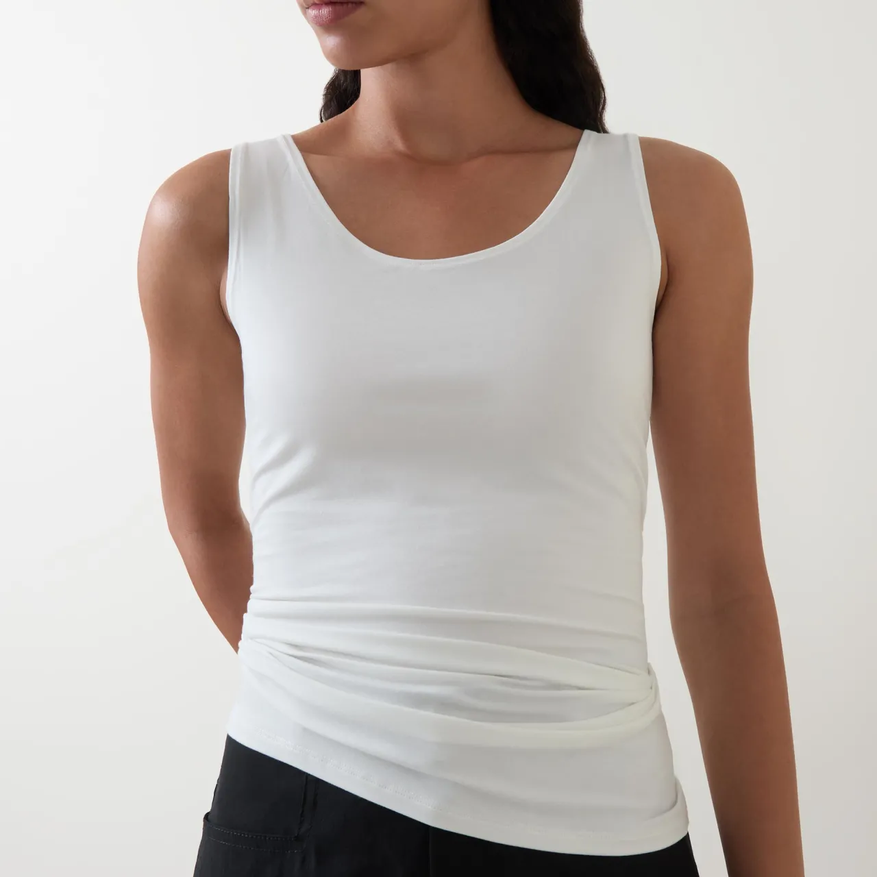 New Stretch Solid Tank Top Women Tops
