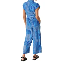 Online Stripe Drawstring Pocket Jumpsuit Women Jumpsuits