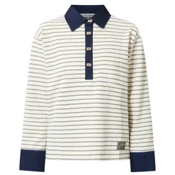 Discount Stripe Logo Polo Shirt Women Tops