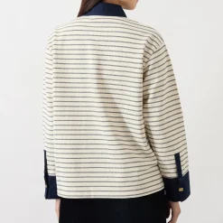 Discount Stripe Logo Polo Shirt Women Tops