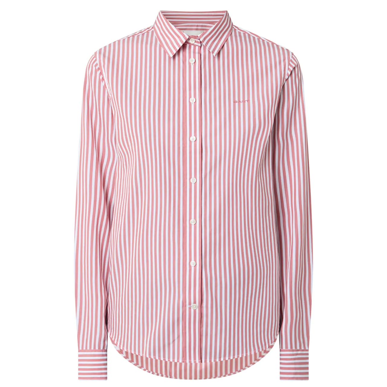 Outlet Stripe Logo Shirt Women Tops