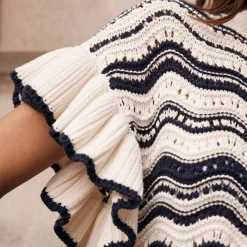 Best Striped Knit Top Women Sweaters & Cardigans