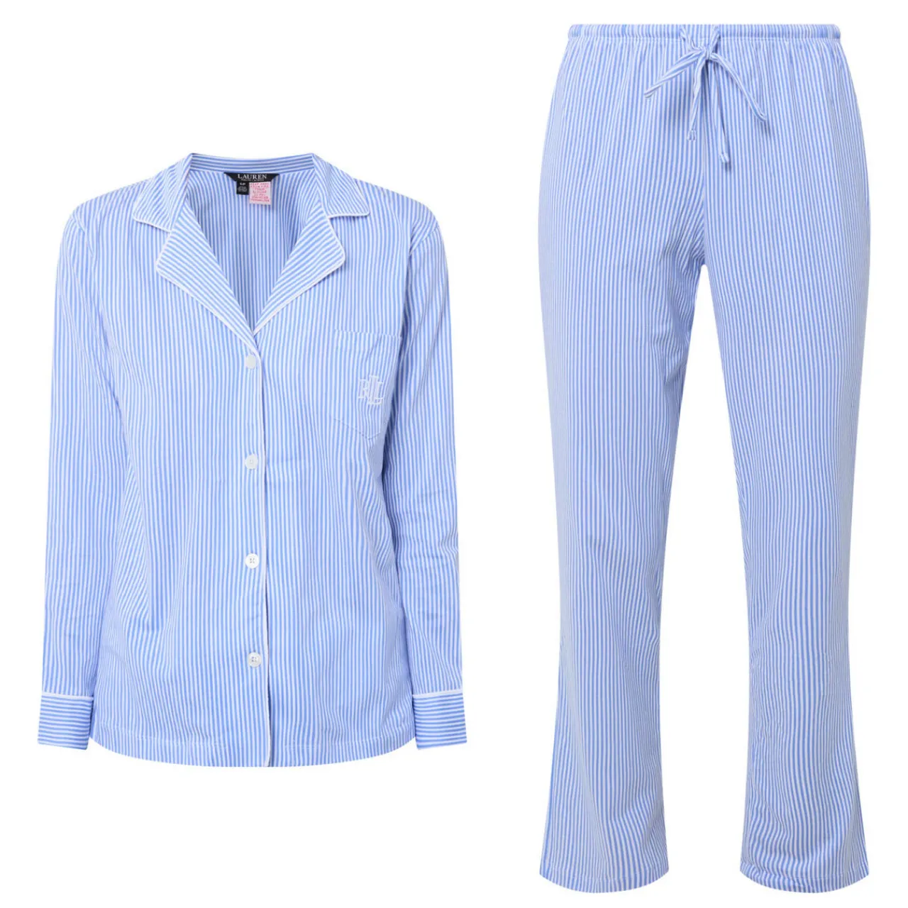 Clearance Striped Logo Pyjama Set Women Sleepwear